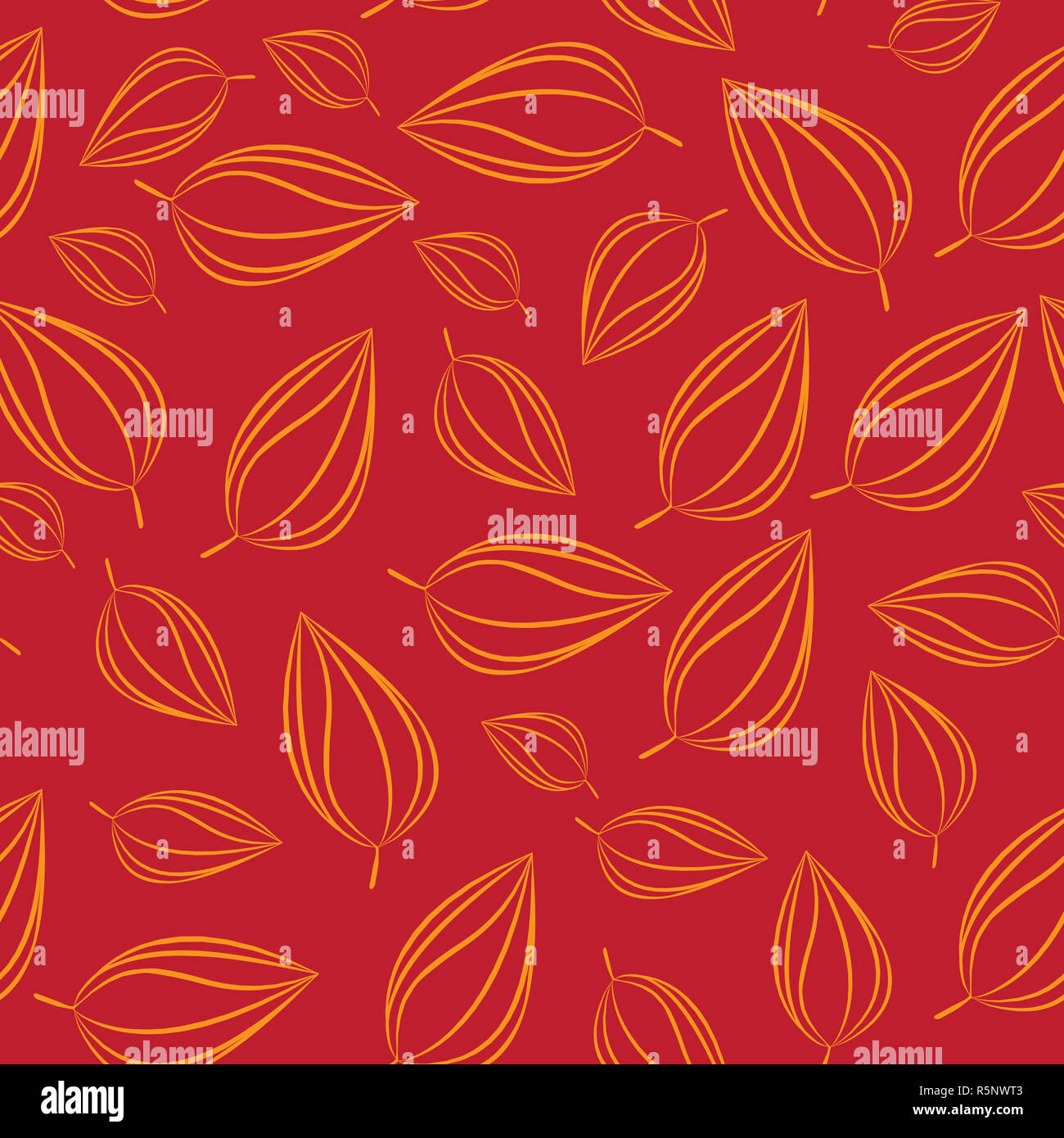 Seamless pattern background with autumn leaves. Vector illustration ...