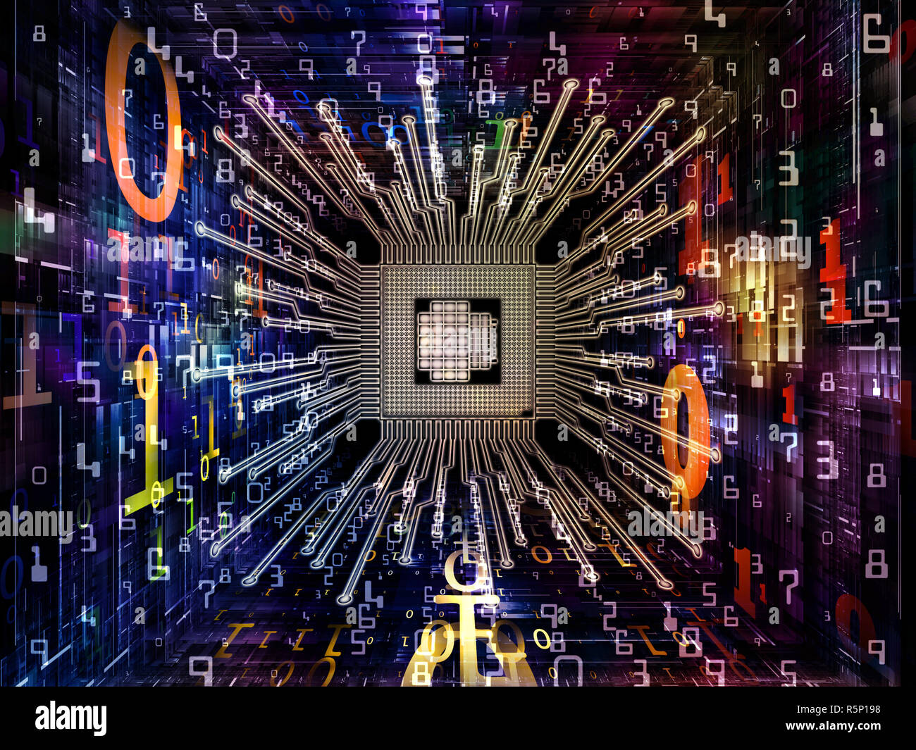 Way of Digital Processor Stock Photo - Alamy