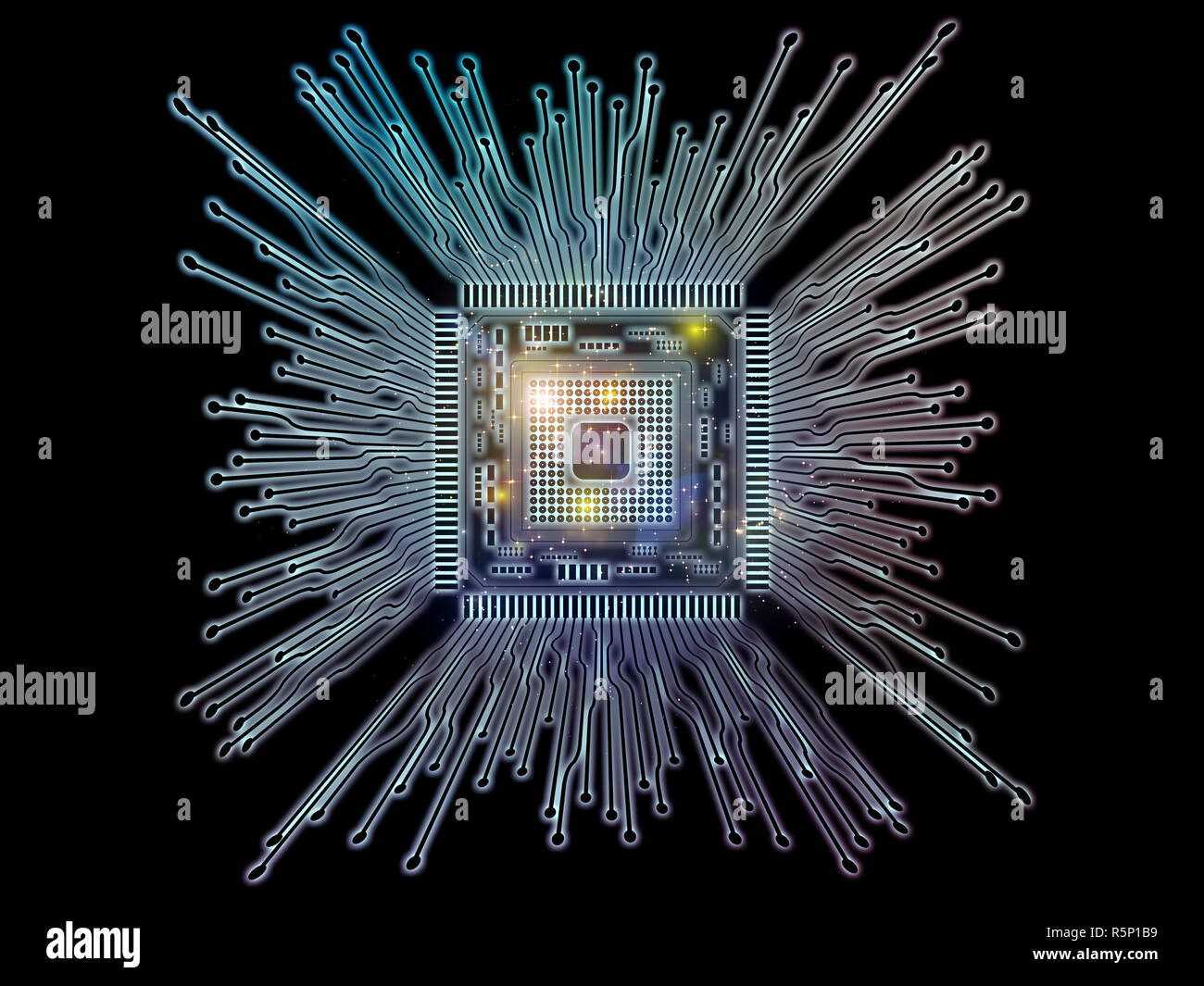 Advance of Digital Processor Stock Photo Alamy