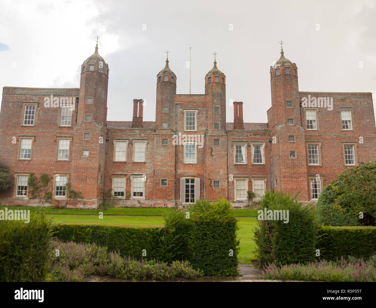 outside melford hall in long melford suffolk mansion manor overcast