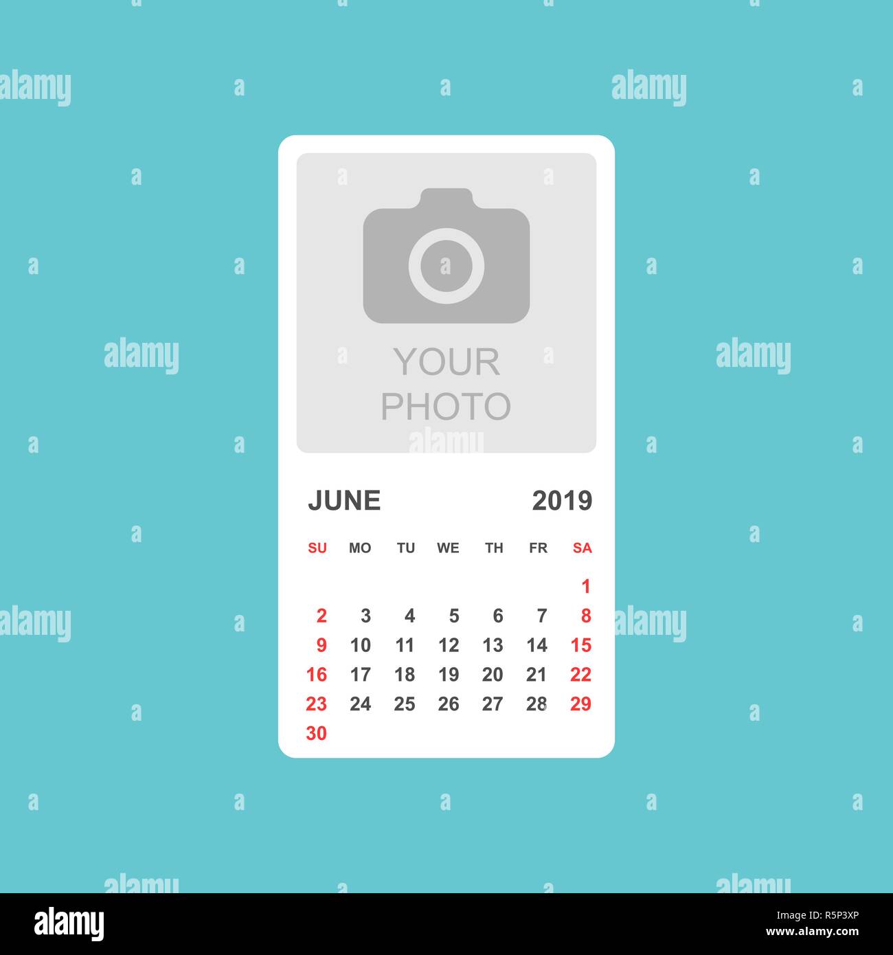 Calendar June 2019 Year In Simple Style Calendar Planner Design Calendar june 2019 year in simple style calendar planner design