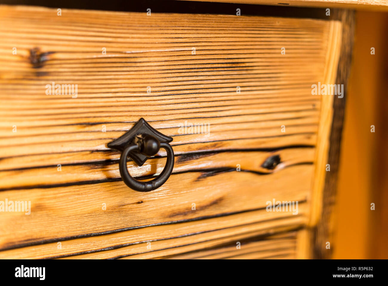 Scorched wood color and texture closeup Stock Photo - Alamy