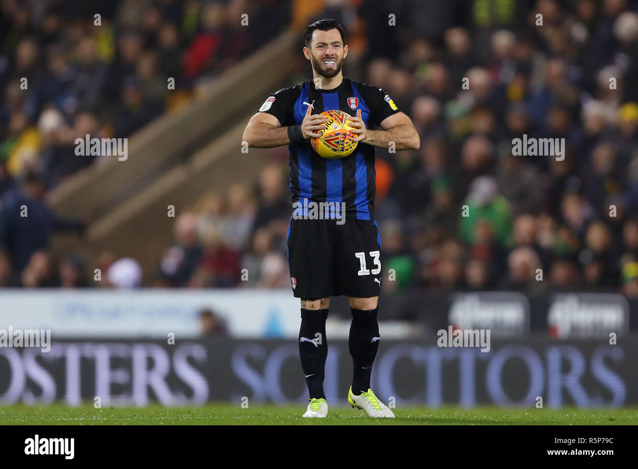 Norwich, UK. 1st December, 2018. Richie Towell of Rotherham United - Norwich City v Rotherham United, Sky Bet Championship, Carrow Road, Norwich - 1st December 2018  Editorial Use Only - DataCo restrictions apply Credit: MatchDay Images Limited/Alamy Live News Stock Photo