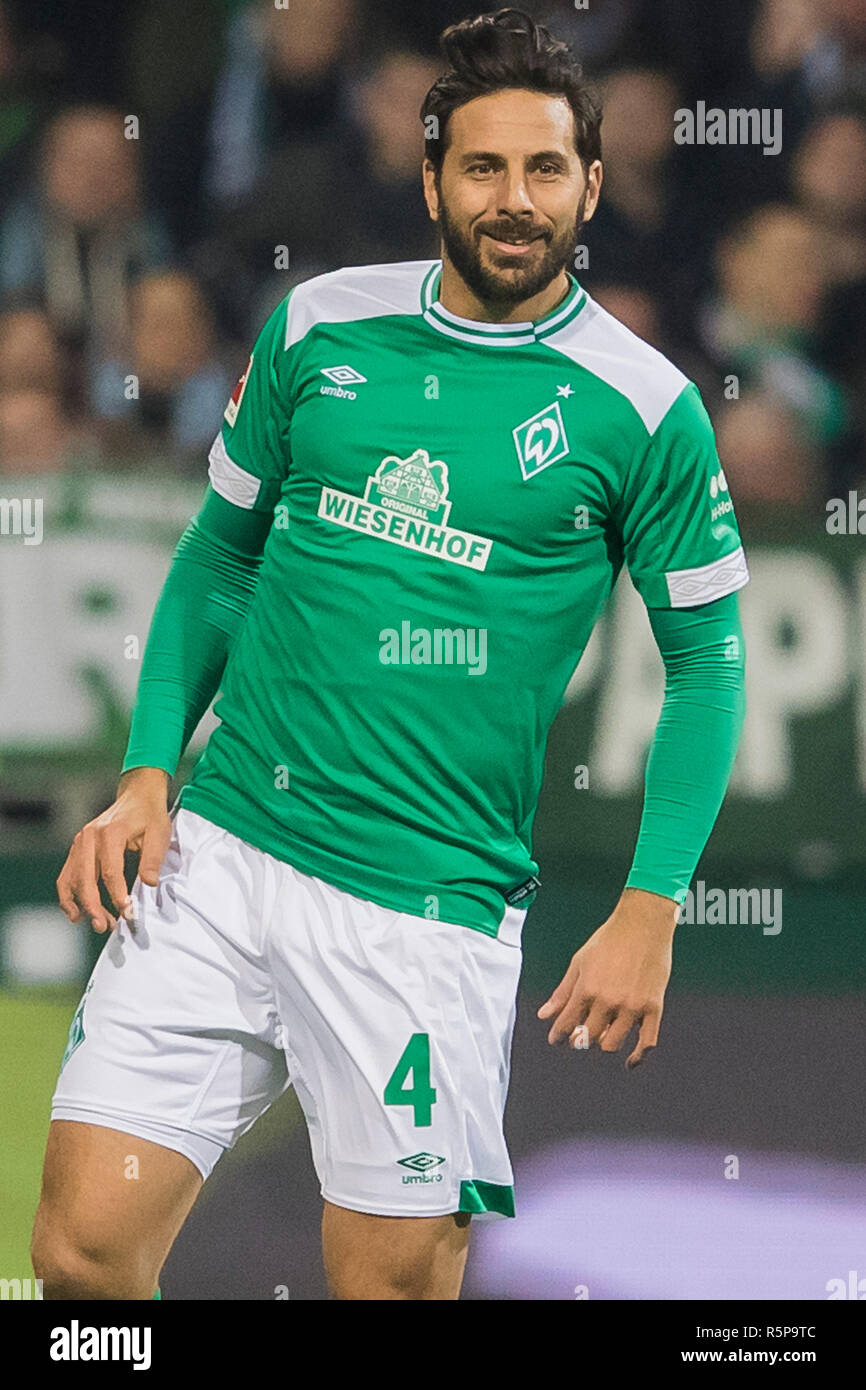 BREMEN, Weser Stadium, 01-12-2018 , season 2018 / 2019 , German Bundesliga.  final result 1-2, Werder Bremen player Claudio Pizarro during the match  Werder Bremen - Bayern Munchen DFL REGULATIONS PROHIBIT ANY