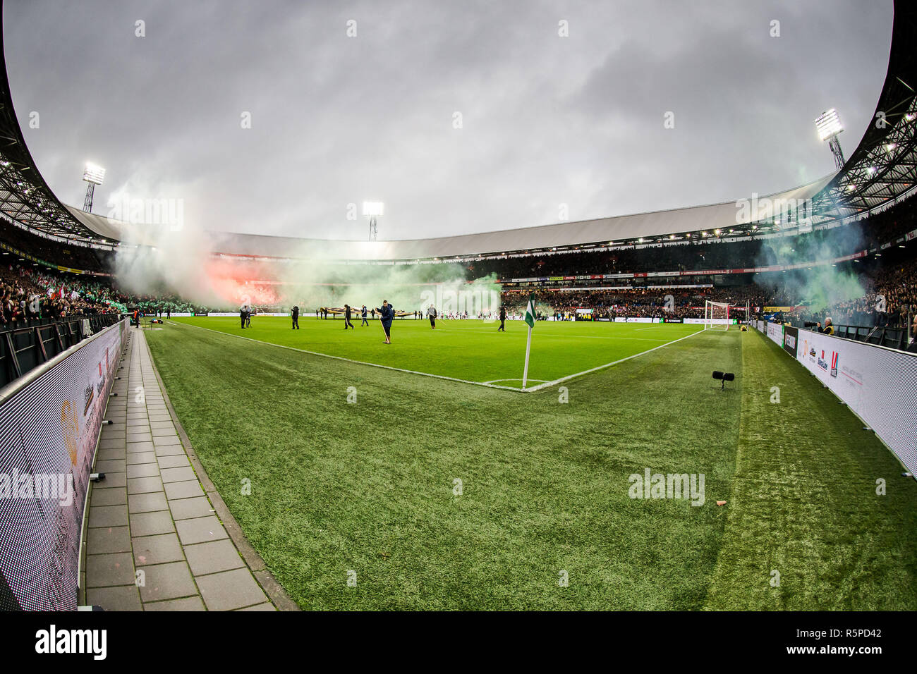 ROTTERDAM , Netherlands , 02-12-2018 , Stadium De Kuip , Football , Season 2018/2019 , Dutch Eredivisie , Feyenoord - PSV , Stadium before the match Stock Photo