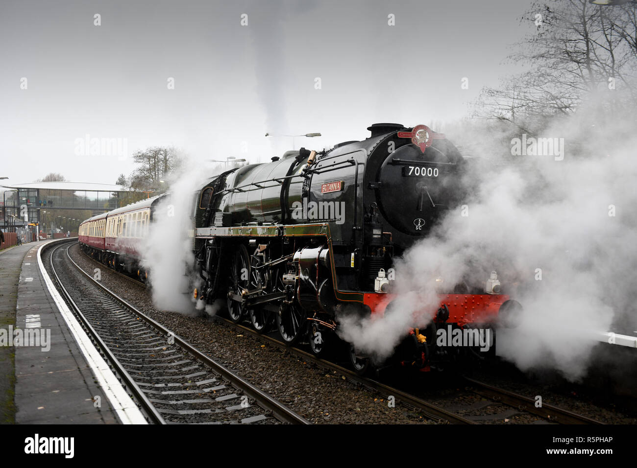Humanistic silk Amazing Britannia steam locomotive hi-res stock photography and images - Alamy