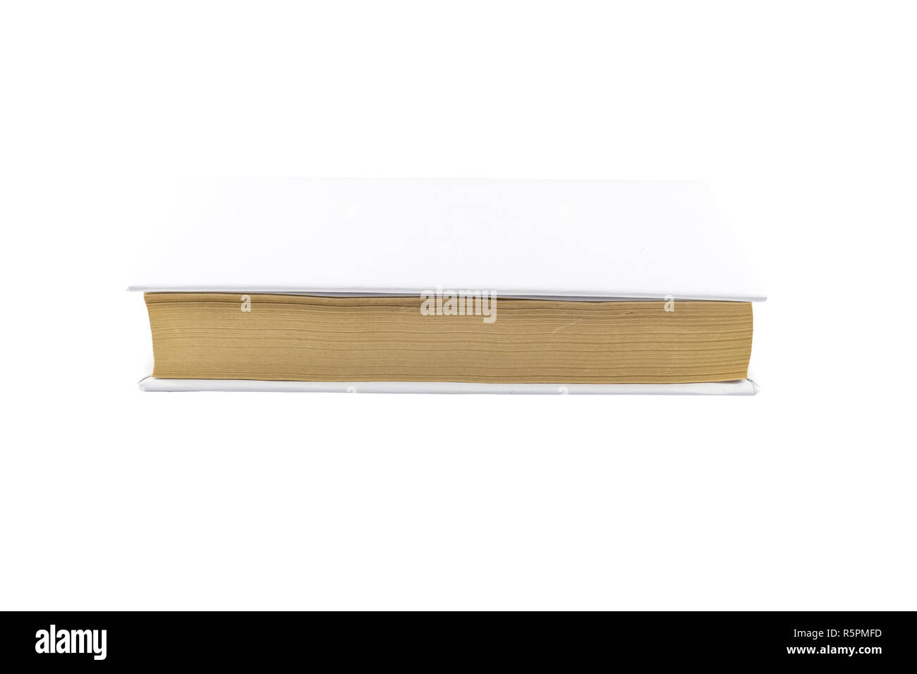 Book with blank cover isolated on white background Stock Photo - Alamy