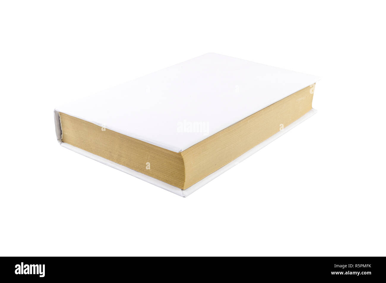 Book with blank cover isolated on white background Stock Photo - Alamy