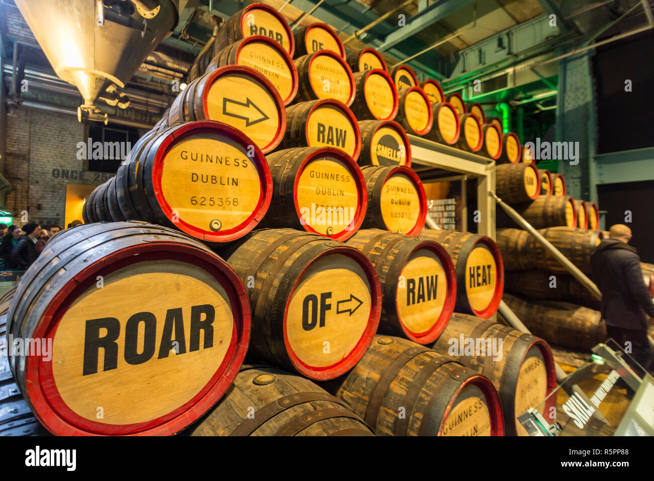 DUBLIN, IRELAND MARCH 17, 2017 Guinness storehouse brewery in