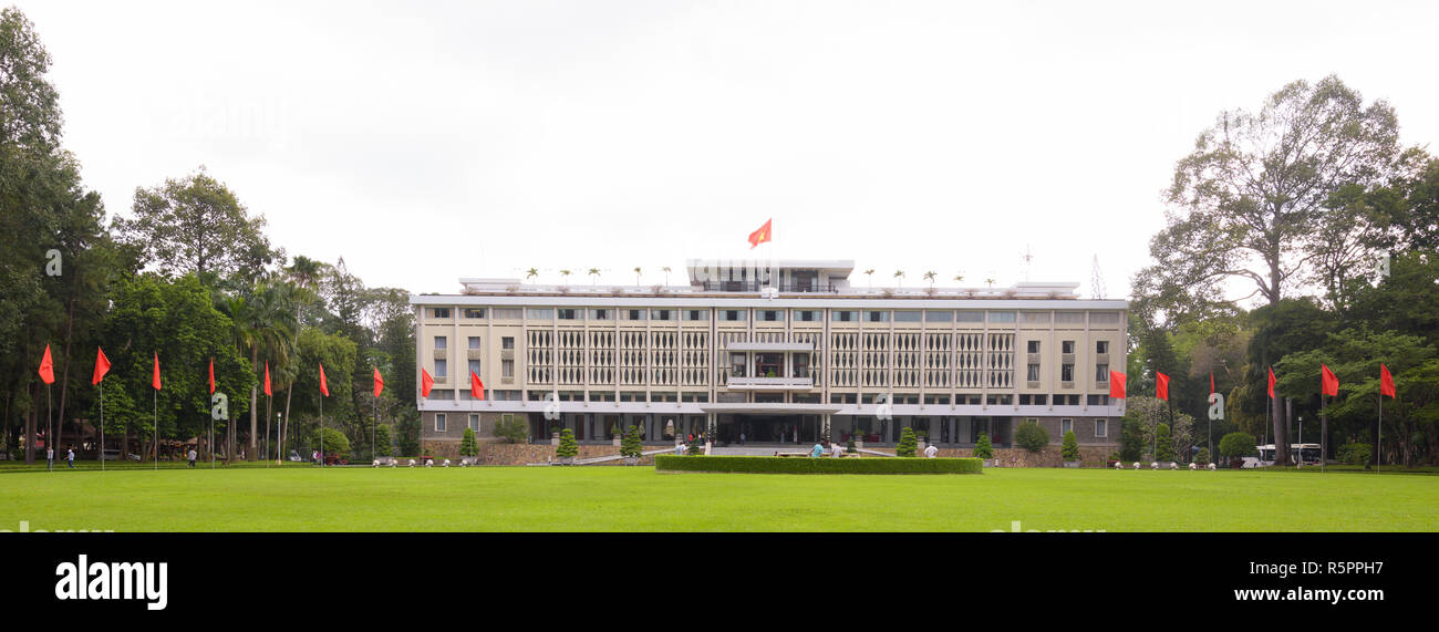 Reunification Palace In Ho Chi Minh City, Vietnam Stock Photo