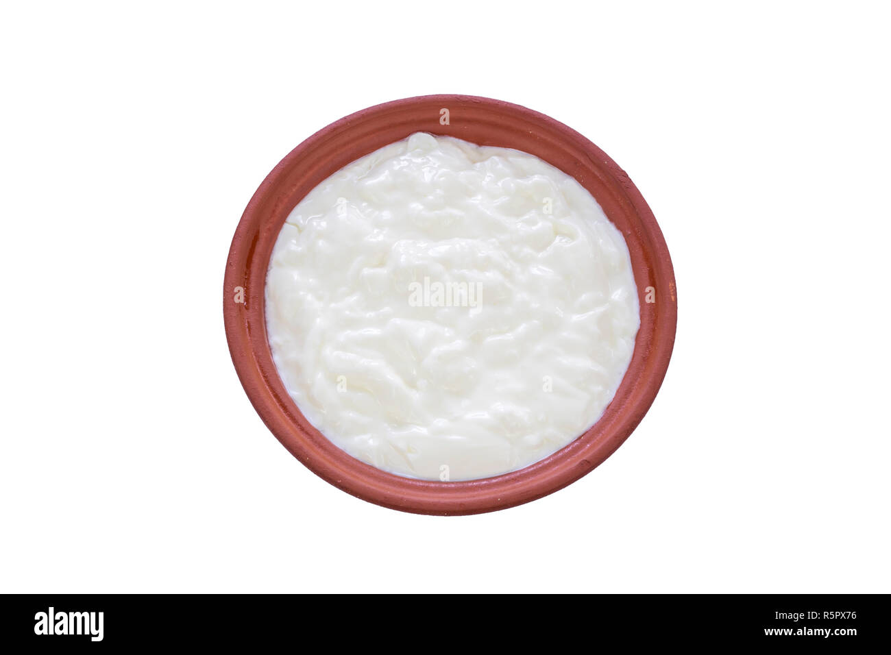 Ttraditional bulgarian yogurt in a traditional bowl isolated on white background Stock Photo Alamy