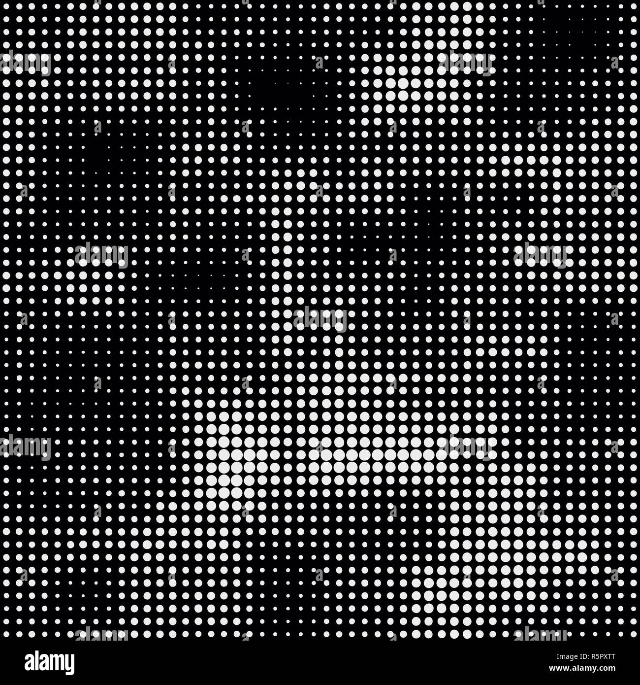 Modern seamless pattern with dots transition halftone Stock Photo - Alamy