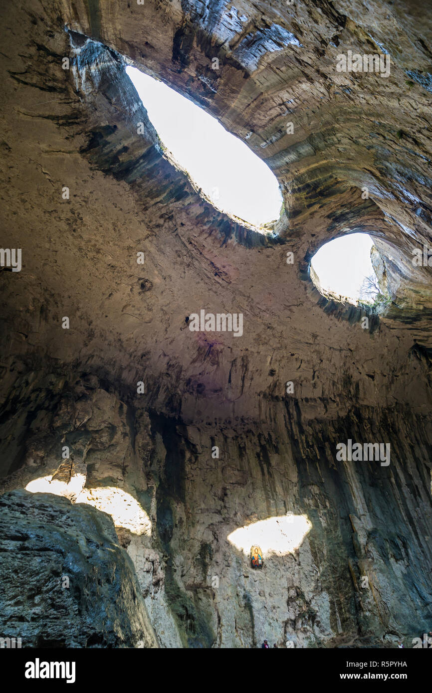 Prohodna Prohodna cave also known as God's eyes near Karlukovo village, Bulgaria ...