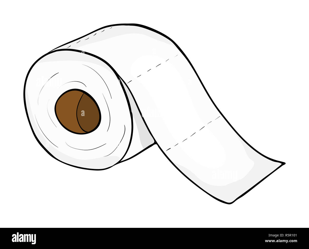 toilet paper roll vector symbol icon design. Beautiful illustration  isolated on white background Stock Photo - Alamy