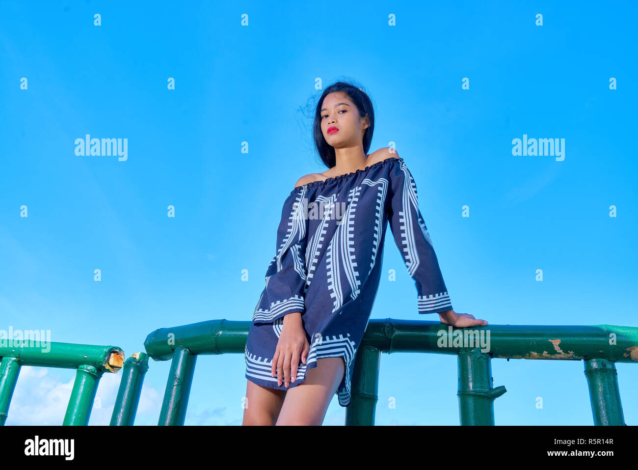 Beautiful women posing - standing and looking at camera Stock Photo - Alamy