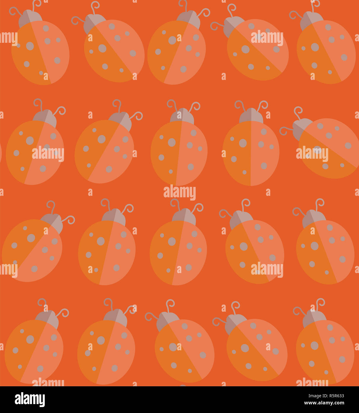 Ladybird or lady-bird background . Vector illustration. Stock Photo