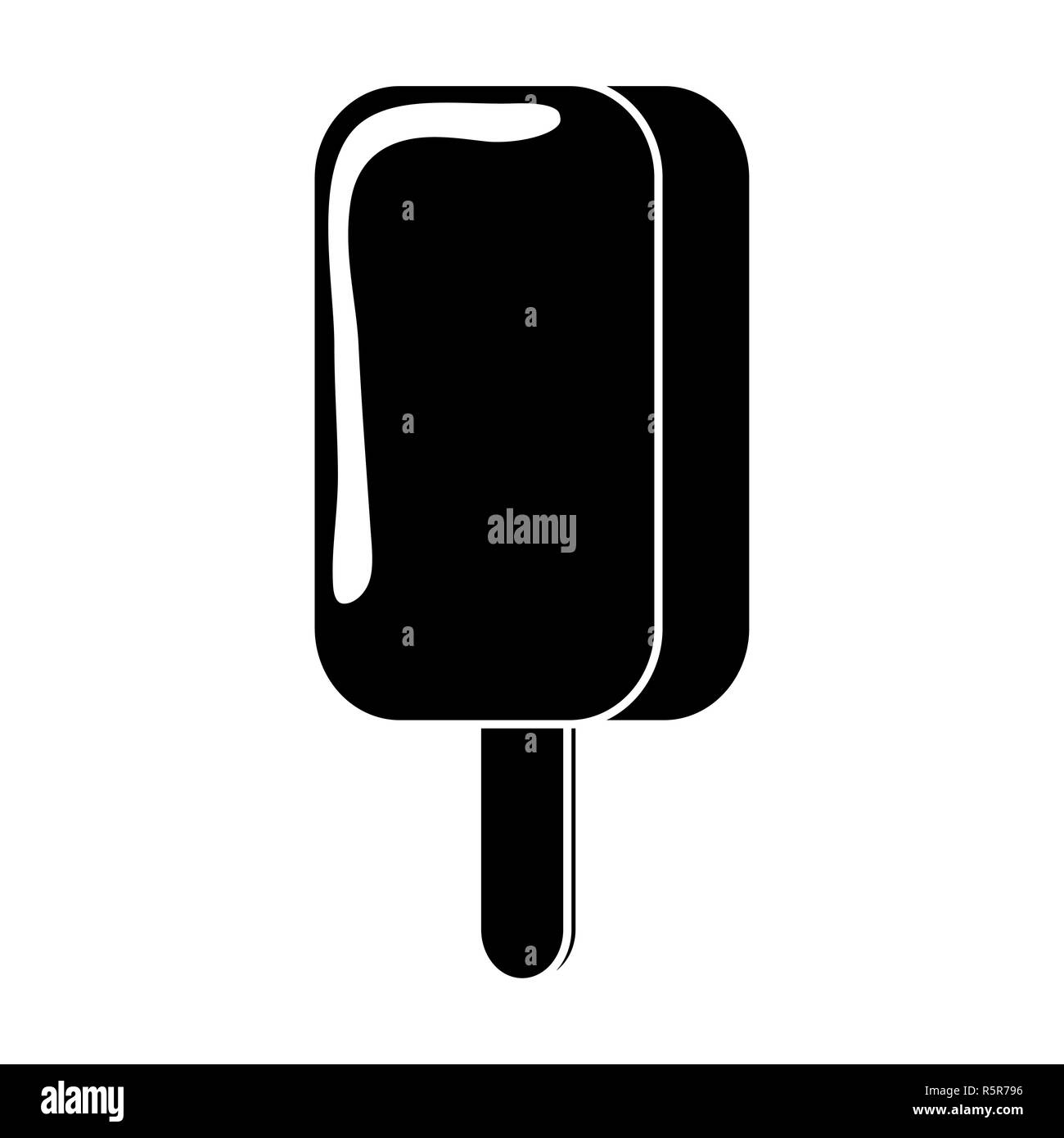 Ice cream stick clipart Black and White Stock Photos & Images - Alamy