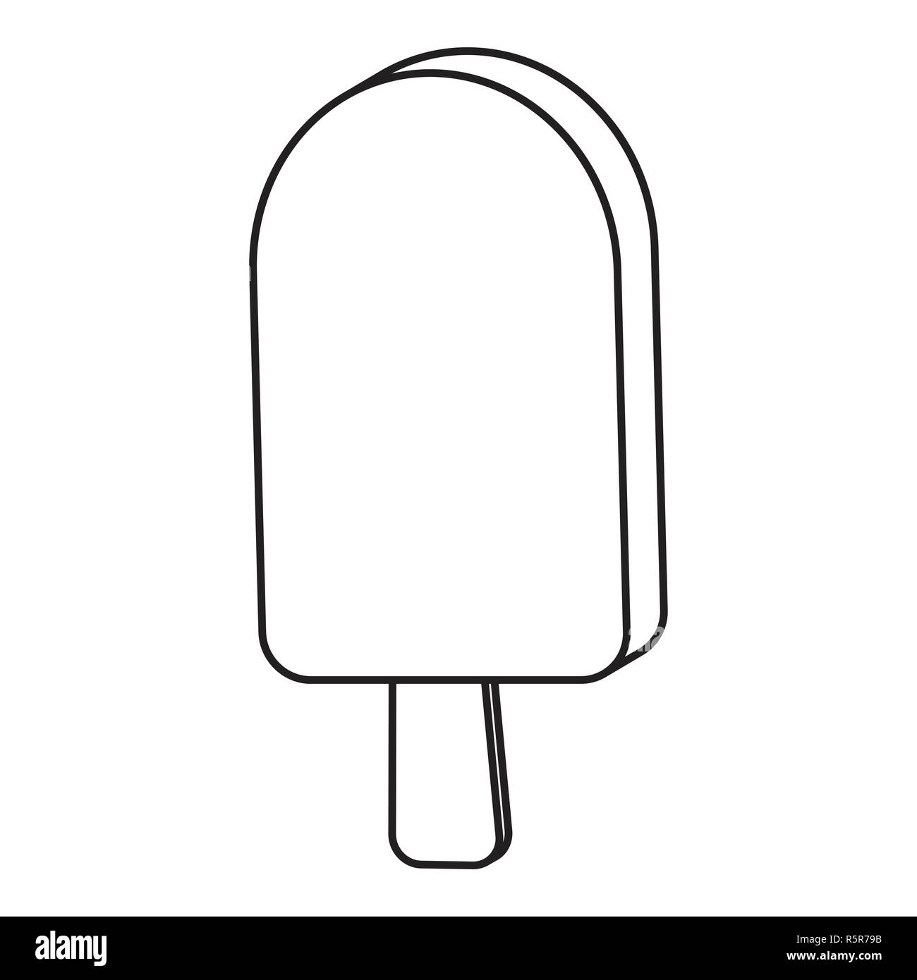 Popsicle silhouette Cut Out Stock Images & Pictures - Alamy