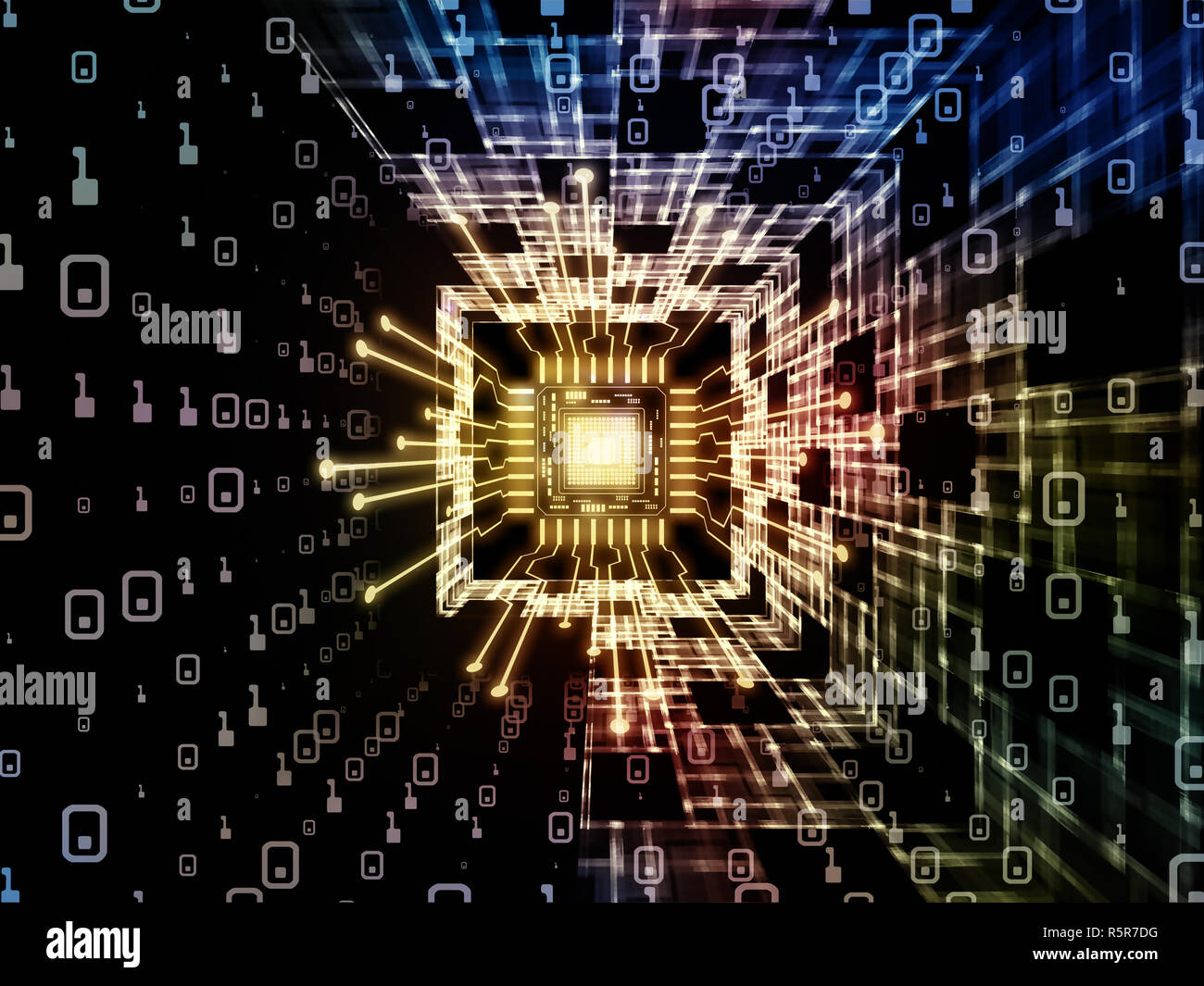 Paradigm of Digital Processor Stock Photo Alamy