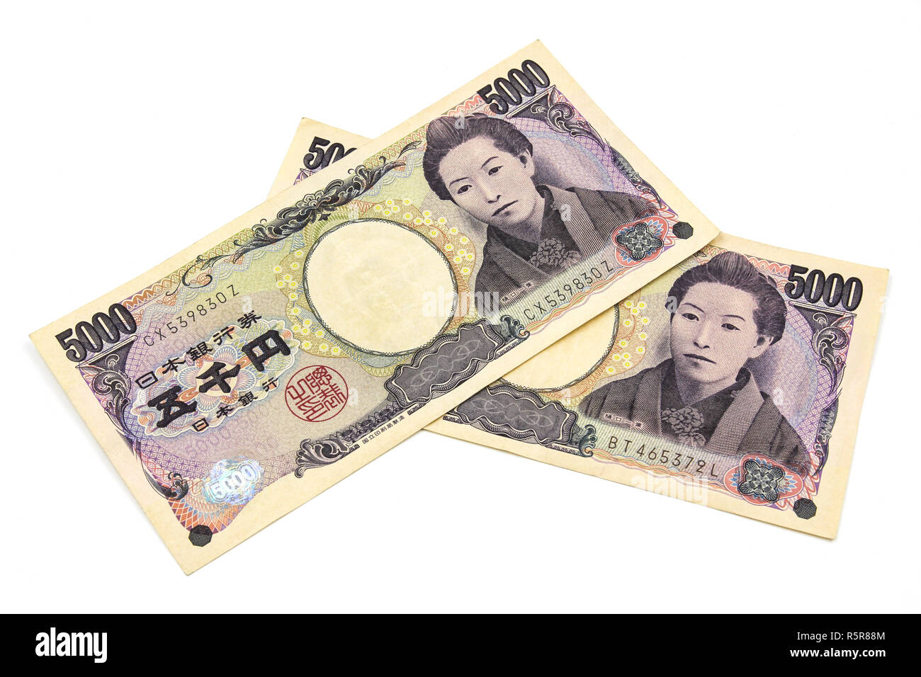 5000-japanese-yen-bills-stock-photo-alamy