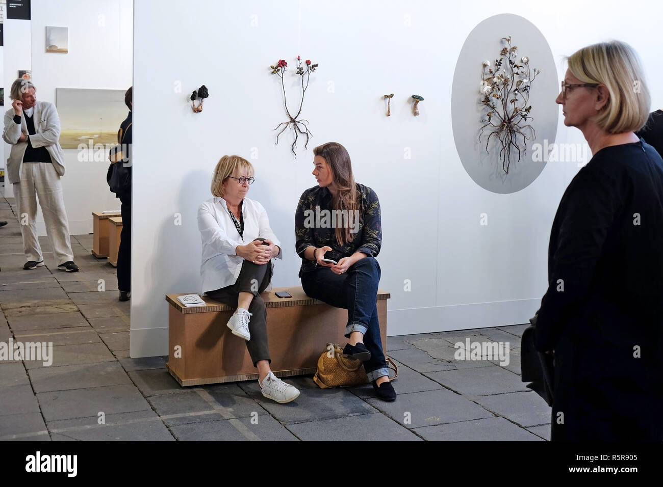 Berlin Art Week. Germany. September 2018. The most important contemporary art event. Venue: Tempelhof, museums and galleries in Berlin Stock Photo