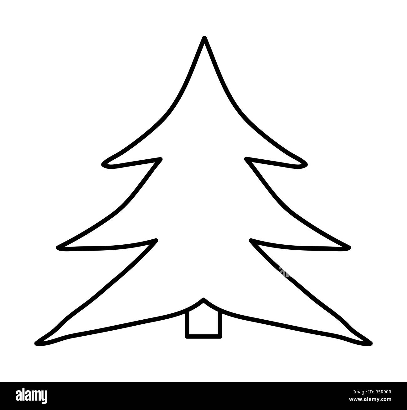 christmas tree cartoon vector symbol icon design Stock Photo Alamy