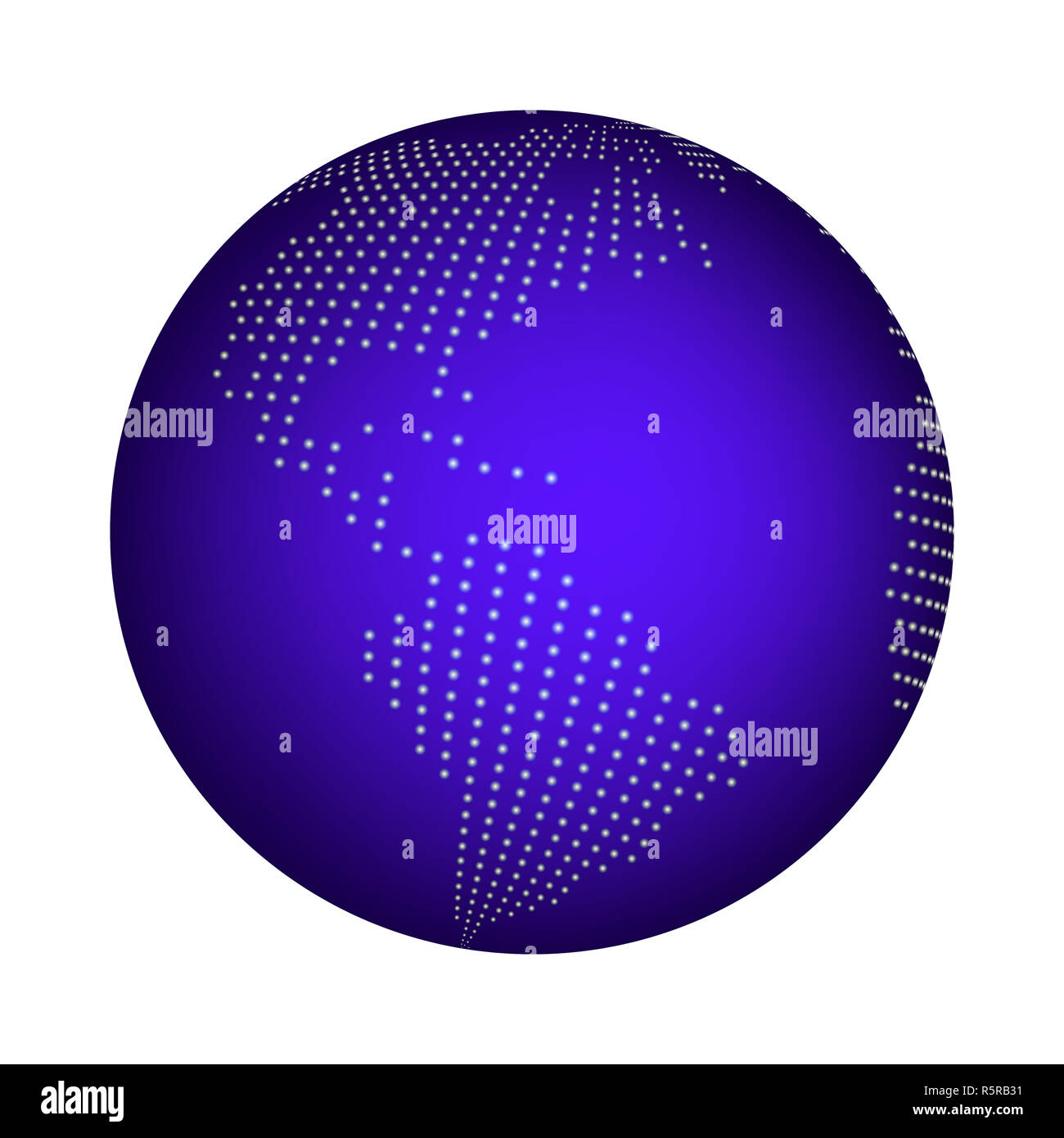 Globe Earth World Map Abstract Dotted Vector Background Blue Wallpaper Illustration Stock