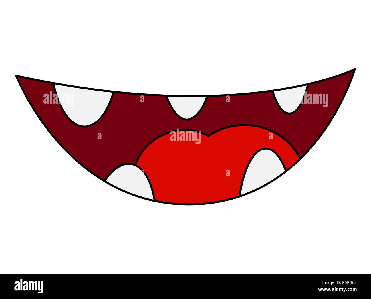 Cartoon Smile Mouth Lips With Teeth And Tongue Vector Illustration Isolated On White Background Stock Photo Alamy Cartoon Smile Mouth Lips With Teeth And Tongue Vector Illustration Isolated On White Background Stock Photo Alamy