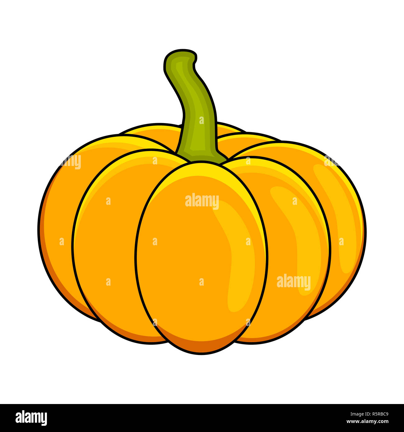 Halloween pumpkin vector illustration isolated on white background ...