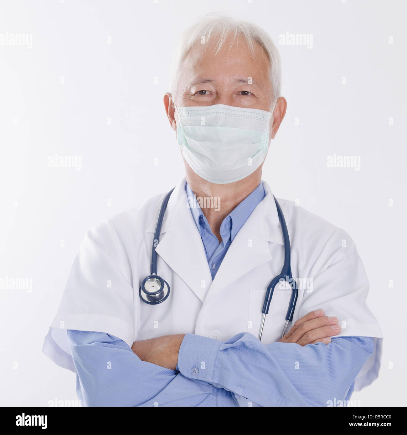 Old Asian medical doctor Stock Photo