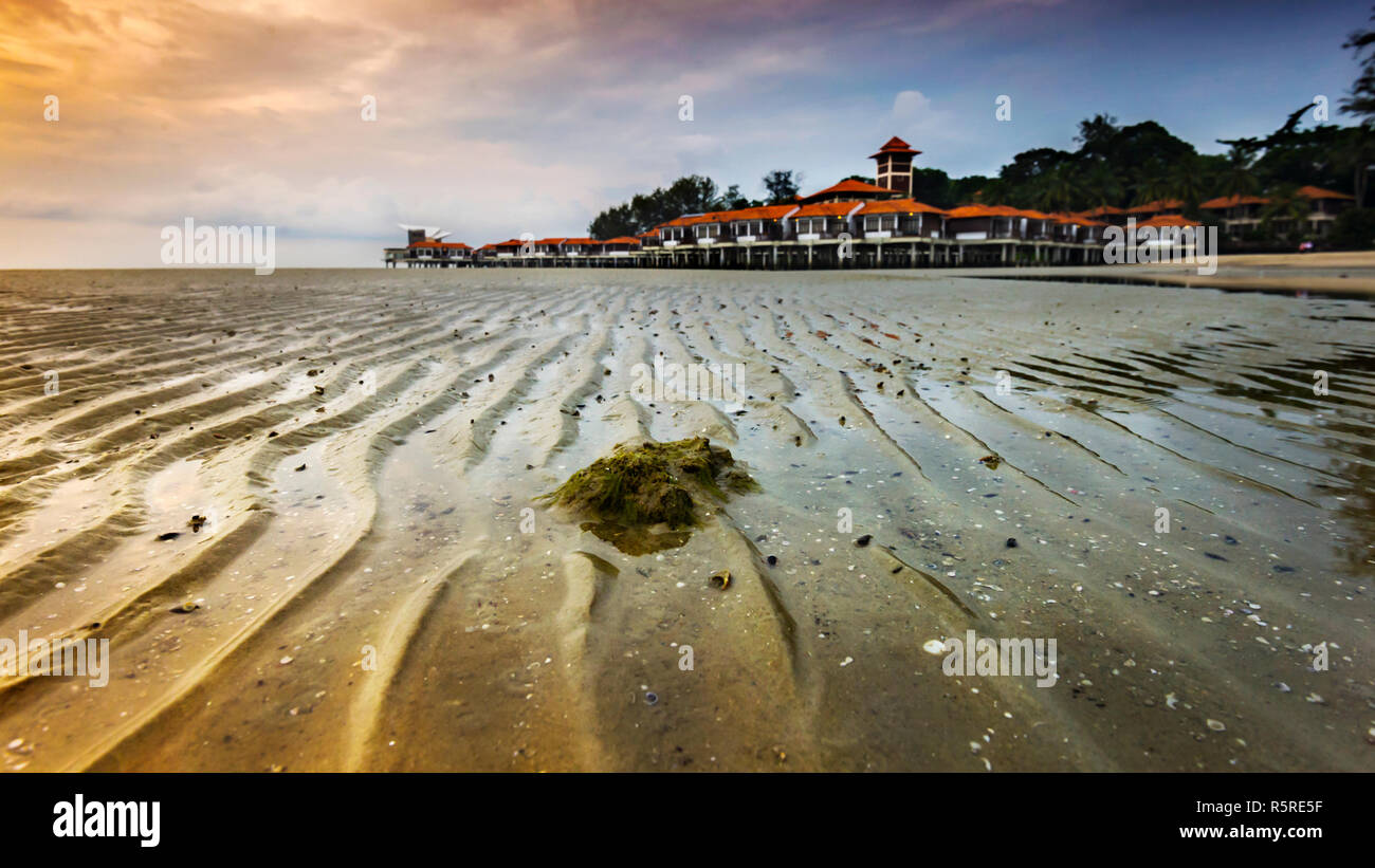 Popular beach at Port Dickson Negeri Sembilan located 80km from Kuala