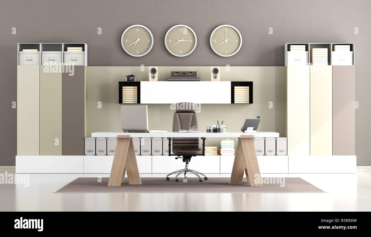 Elegant modern office Stock Photo
