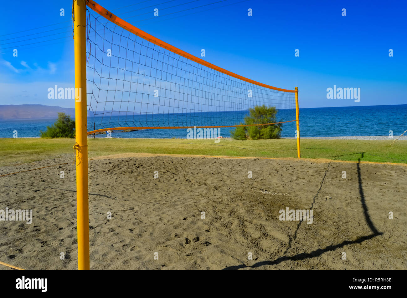 Beach volleyball on the sand Stock Photo Alamy