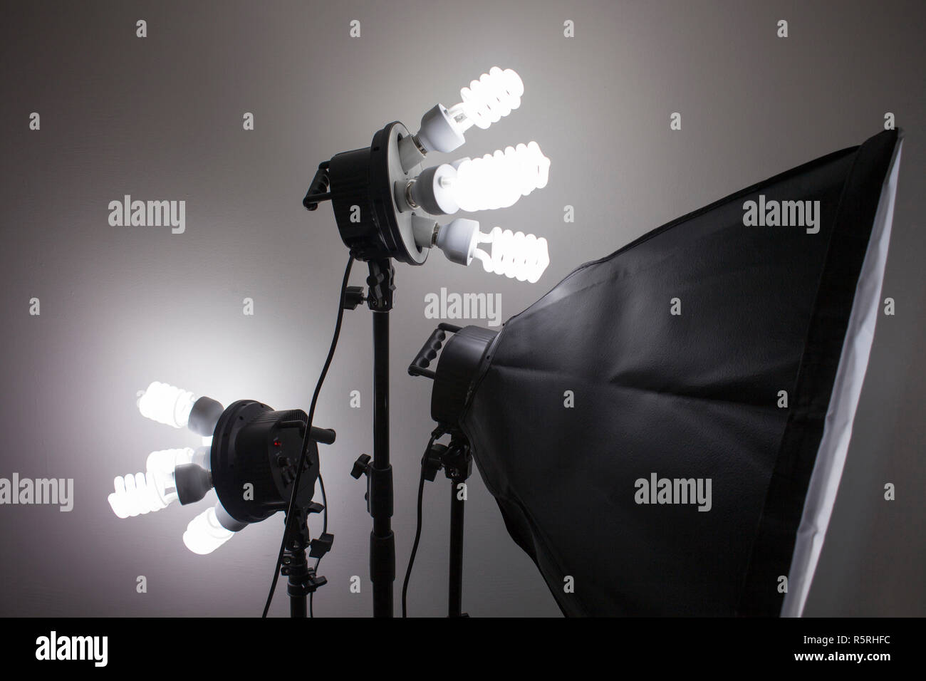 Photography studio equipment lighting Stock Photo Alamy