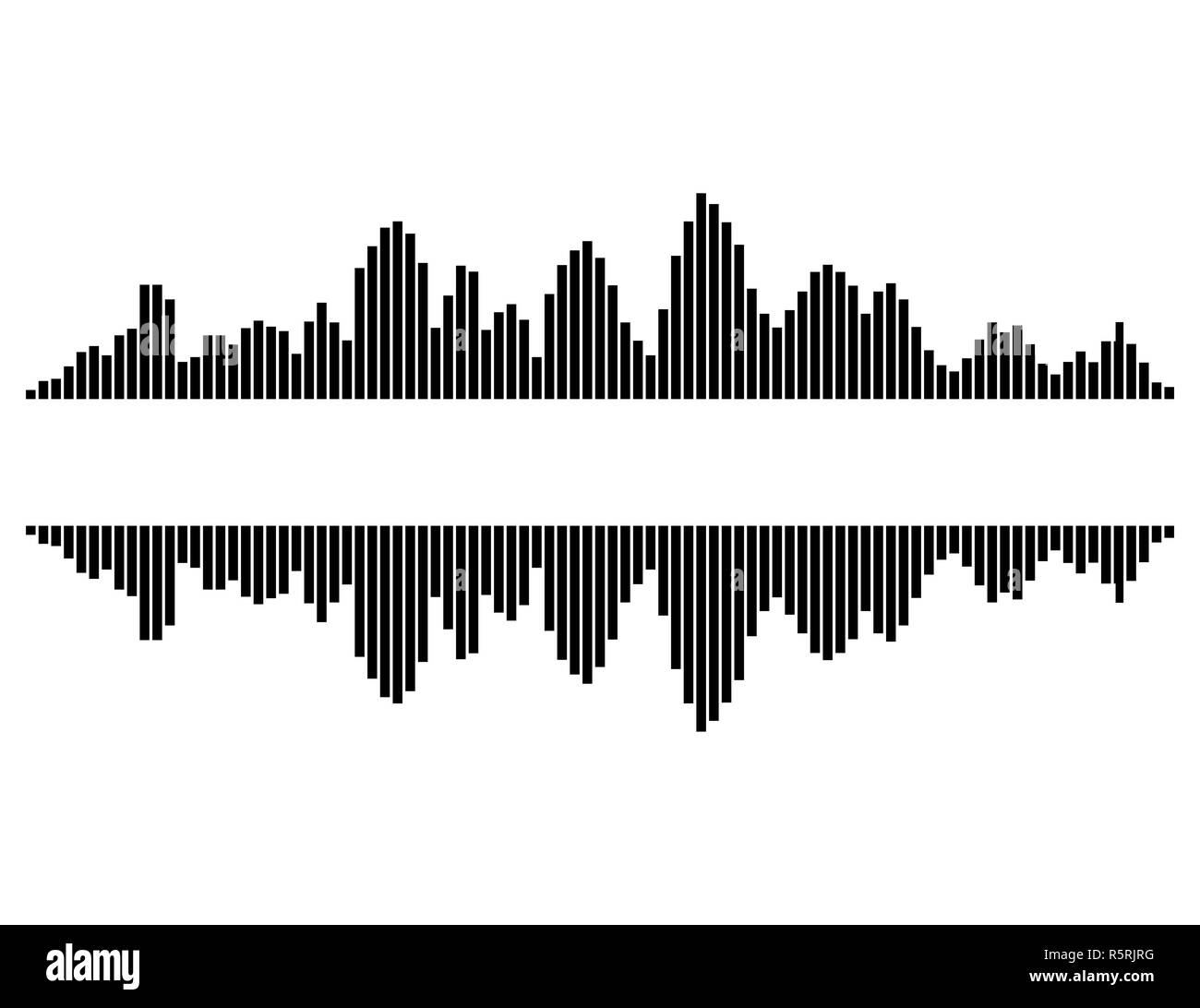 equalizer music sound wave vector symbol icon design. Stock Photo