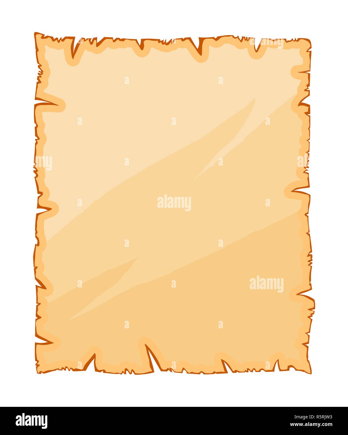 Old paper, torn parchment vector symbol icon design Stock Photo - Alamy