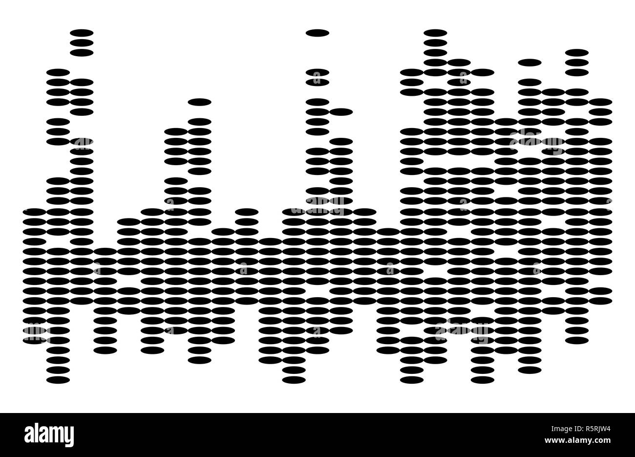 equalizer music sound wave vector symbol icon design. Stock Photo