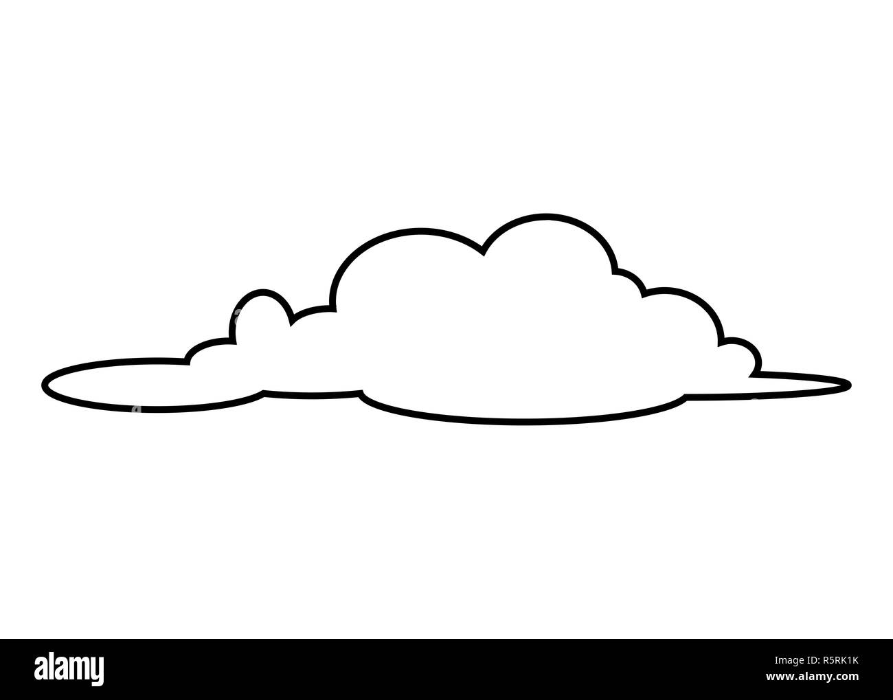 cloud silhouette vector symbol icon design Stock Photo - Alamy