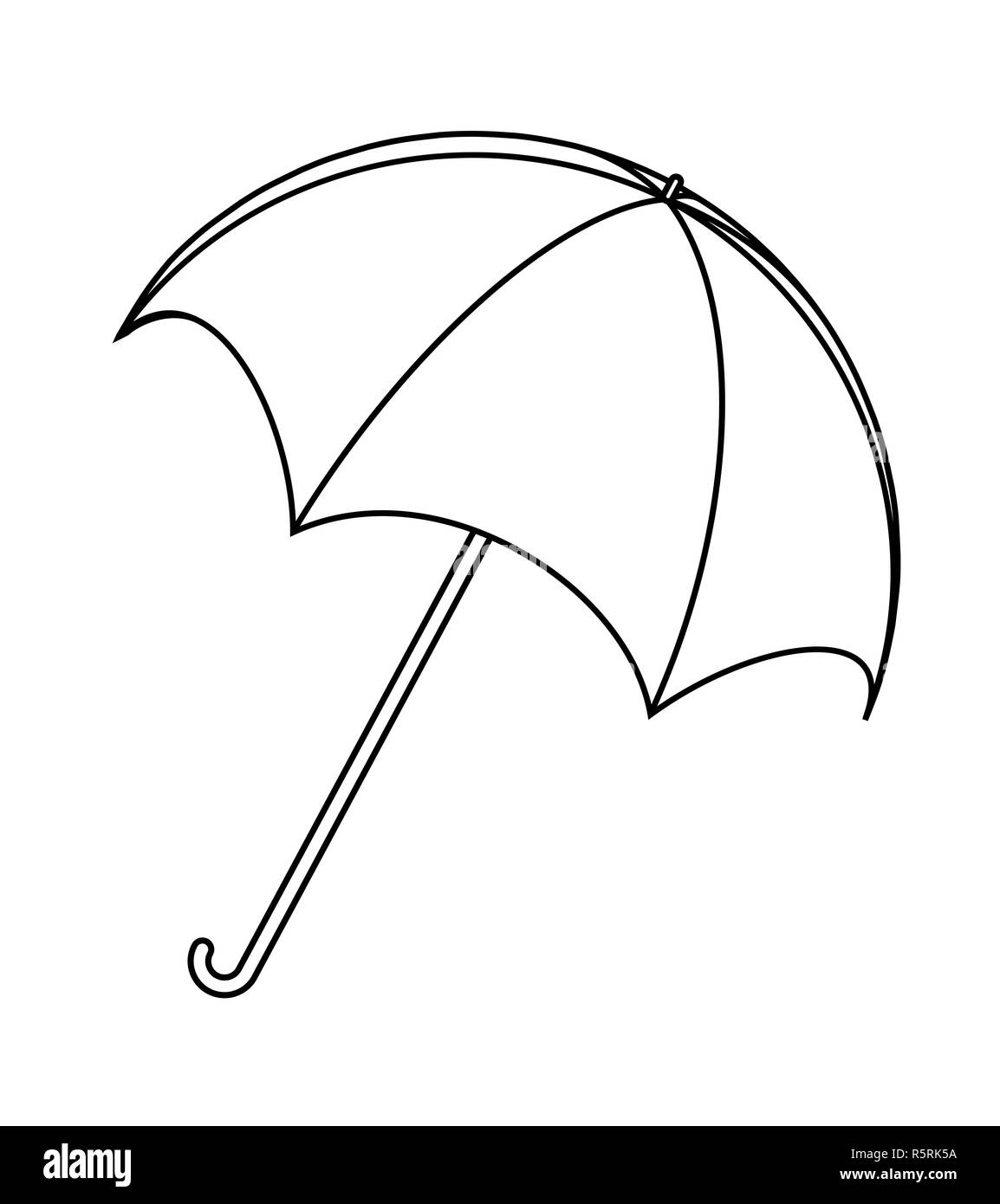 Beach umbrella icon Black and White Stock Photos & Images - Alamy