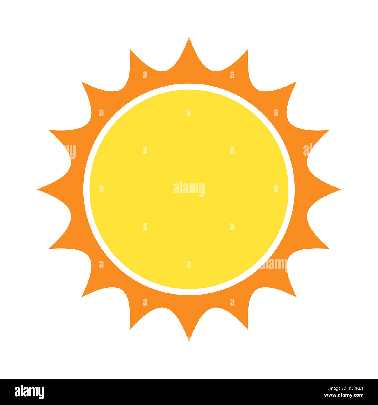 sun vector symbol icon design. Beautiful illustration isolated on white ...