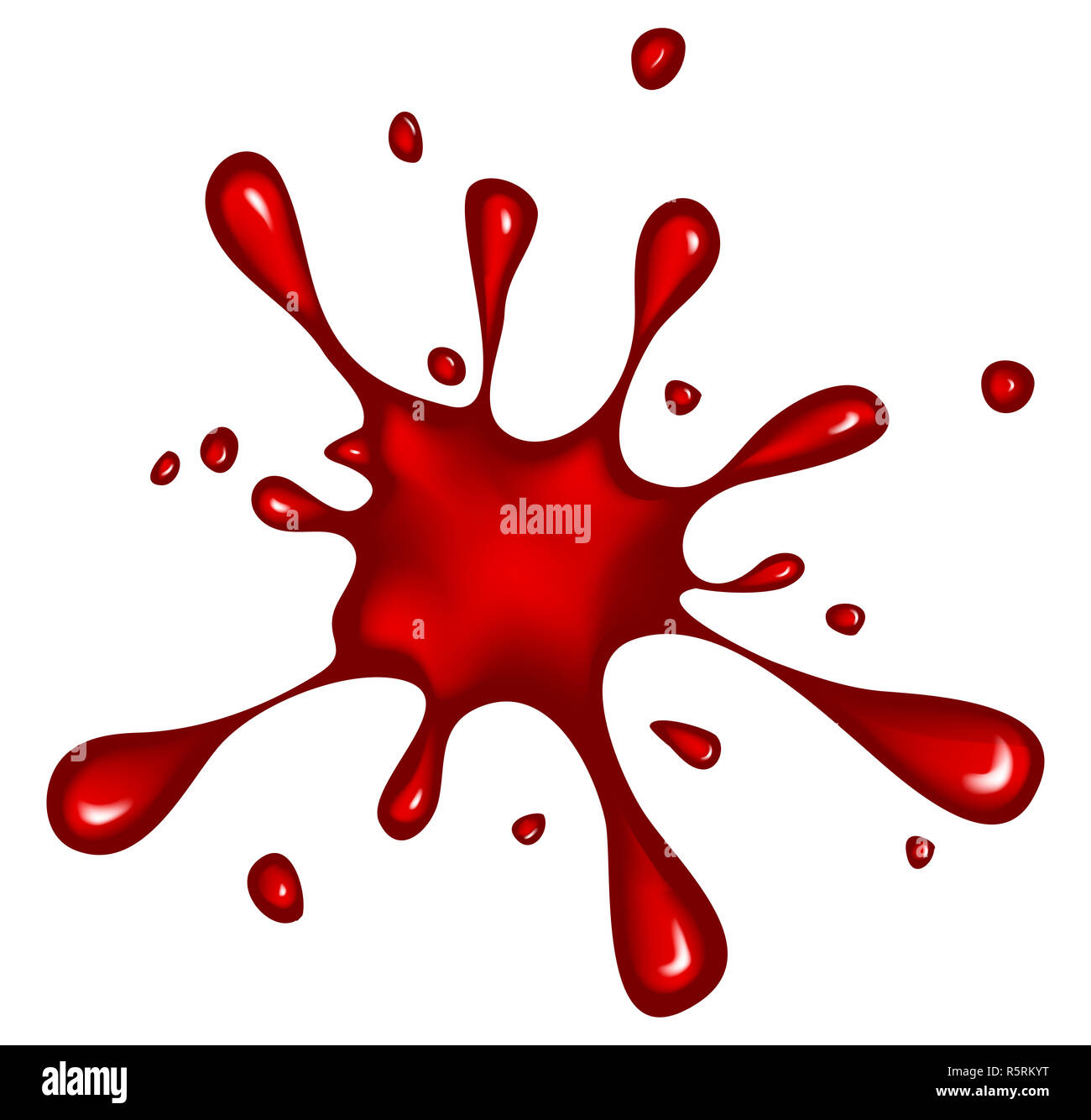 blood ink blob, blot, splash vector symbol icon design Stock Photo Alamy