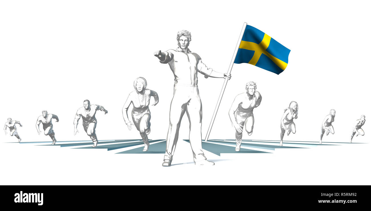 Sweden Racing to the Future Stock Photo