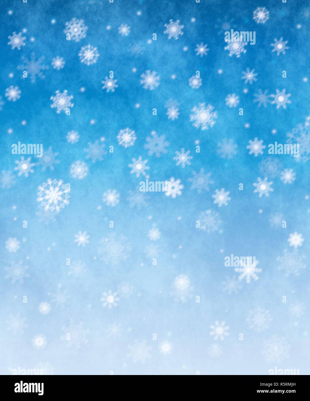 Falling snow christmas card. Winter abstract background illustration ...