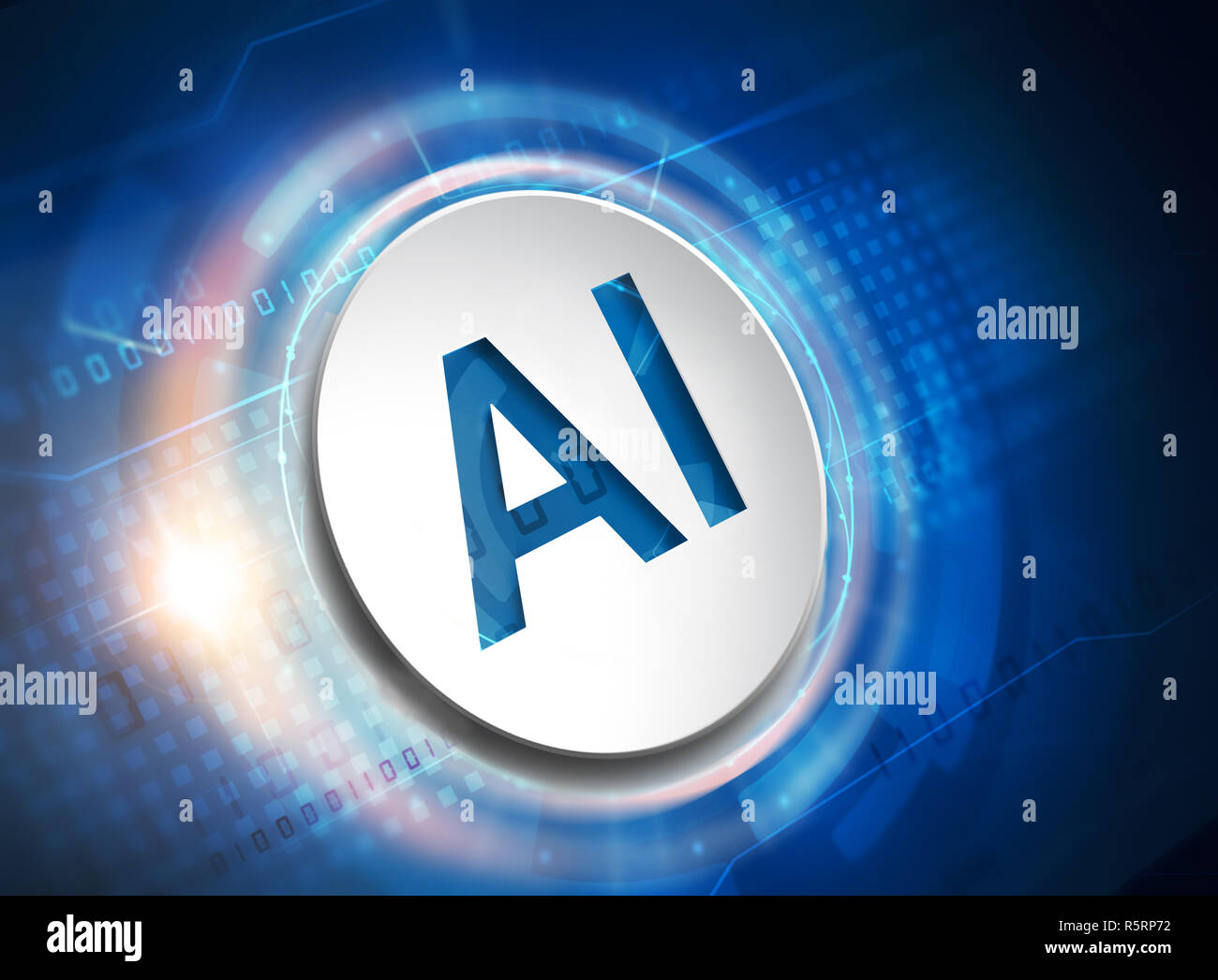 artificial intelligence symbol Stock Photo