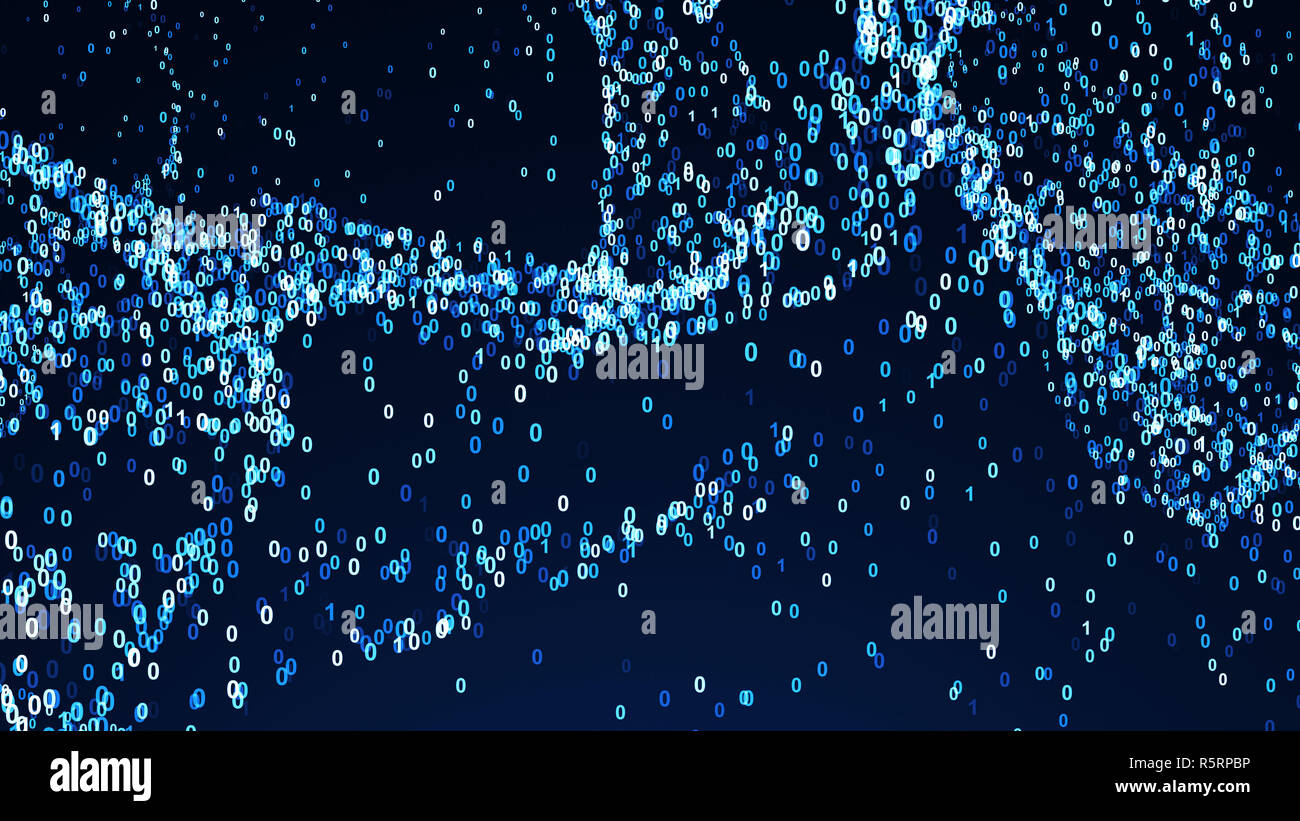 Abstract background with digital numbers. 3d rendering Stock Photo - Alamy