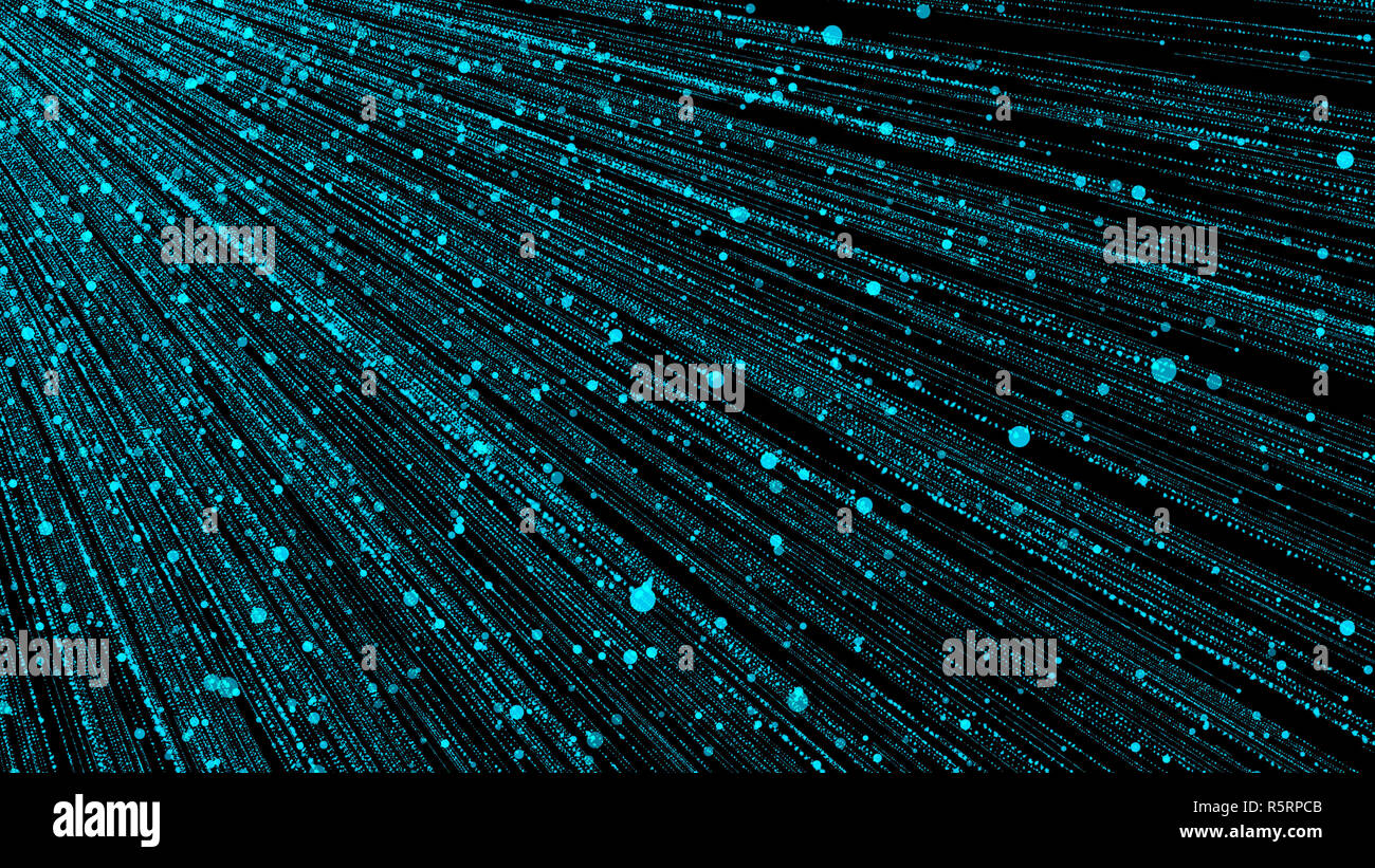 Abstract background with particles rain. 3D rendering Stock Photo - Alamy
