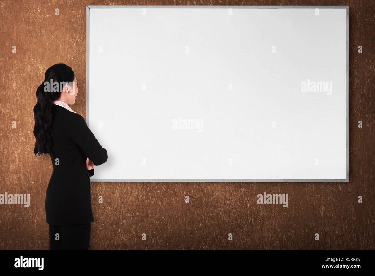 Bussiness woman back view hi-res stock photography and images - Alamy