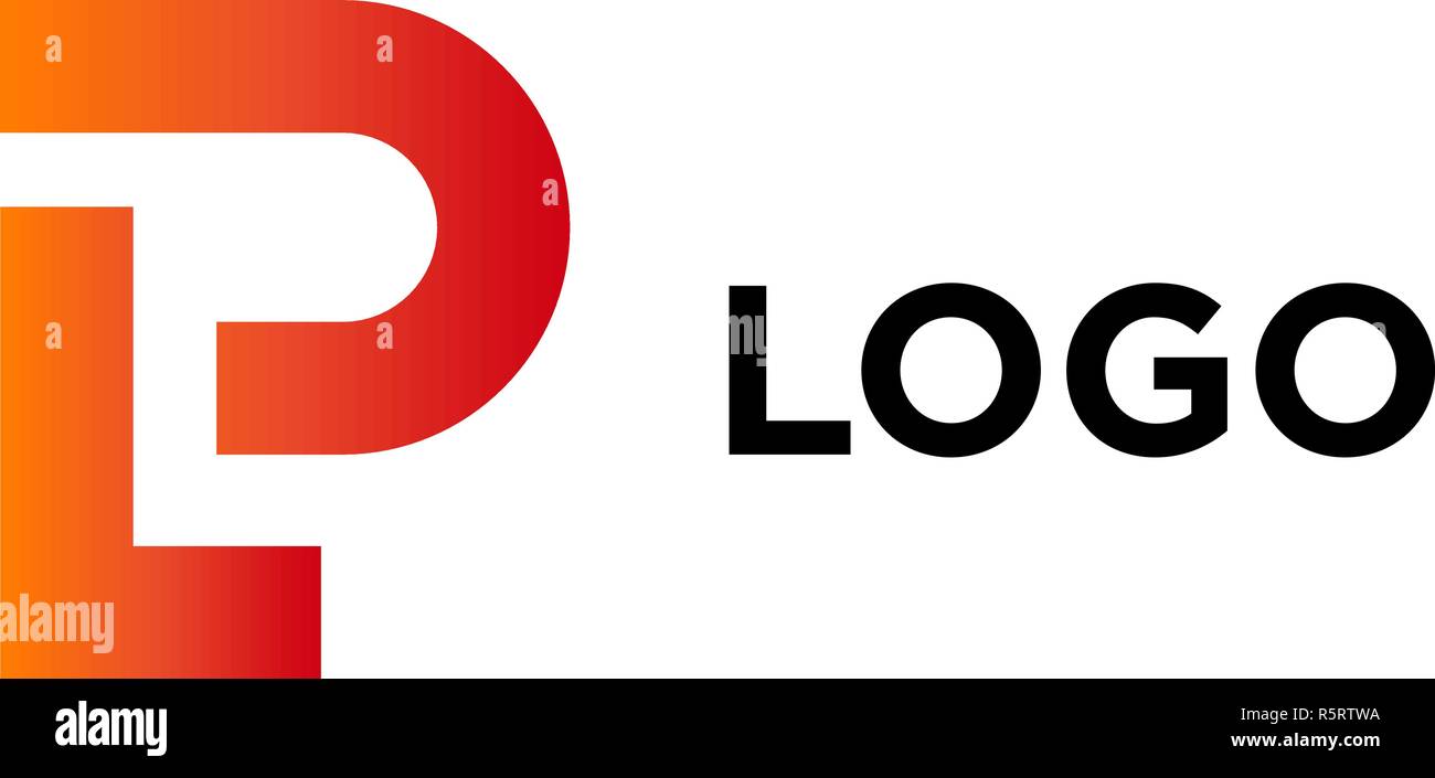 LP company logo vector template. Stock Vector