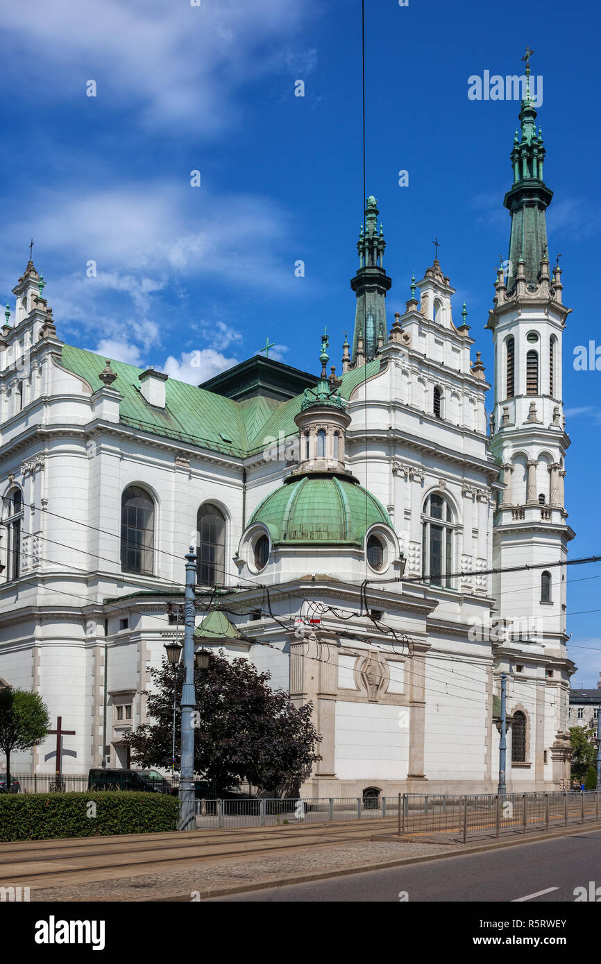 Church of the Holiest Savior in Warsaw, Poland, Baroque and Renaissance style city landmark from 1927. Stock Photo