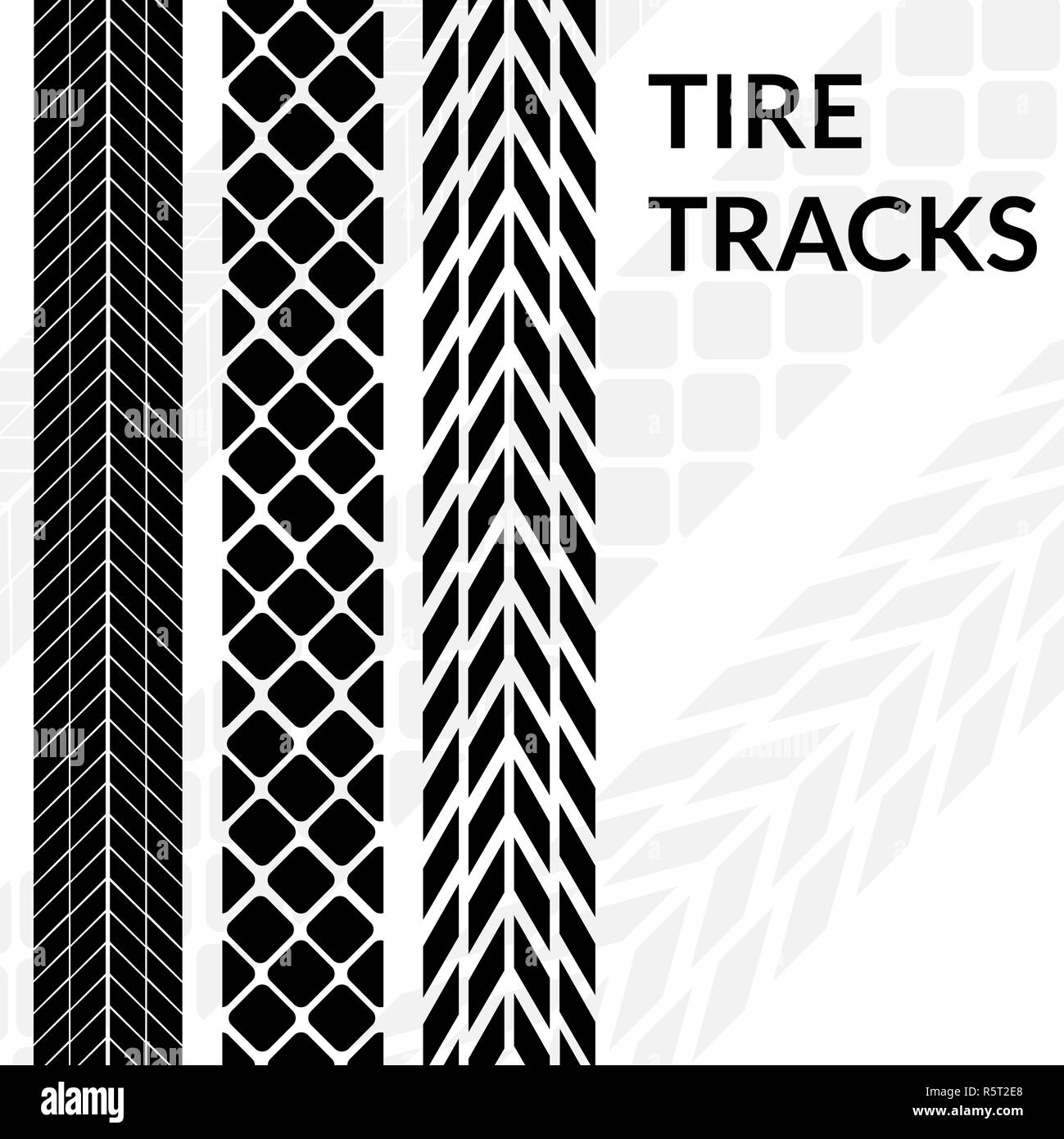 Tyre tracks vector hires stock photography and images Alamy